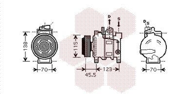 VAN WEZEL Kompressor,kliimaseade 0300K281